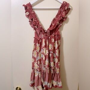 Intimately free people dress size small stripes floral